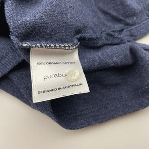 Boys Purebaby, organic cotton polo shirt top, GUC, size 2,  