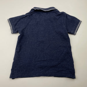 Boys Purebaby, organic cotton polo shirt top, GUC, size 2,  