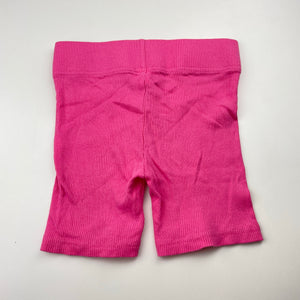 Girls Anko, pink ribbed bike shorts, EUC, size 10,  