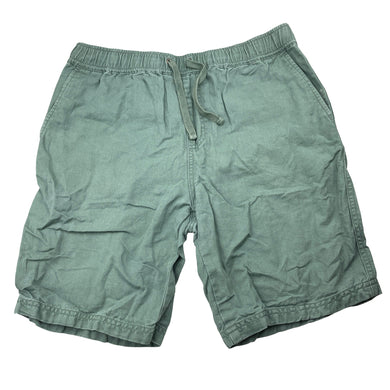 Boys Country Road, green cotton / linen shorts, elasticated, GUC, size 14,  