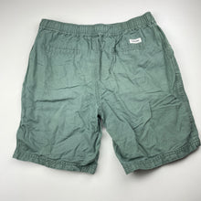 Load image into Gallery viewer, Boys Country Road, green cotton / linen shorts, elasticated, GUC, size 14,  