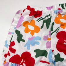 Load image into Gallery viewer, Girls lightweight, colourful floral shorts, elasticated, EUC, size 5,  