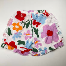 Load image into Gallery viewer, Girls lightweight, colourful floral shorts, elasticated, EUC, size 5,  