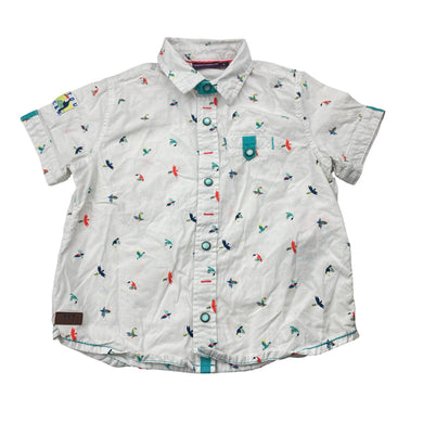 Boys SERGENT MAJOR, lightweight cotton short sleeve shirt, poppers, GUC, size 3,  