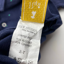 Load image into Gallery viewer, Boys Pupi, navy polo shirt top, GUC, size 2,  
