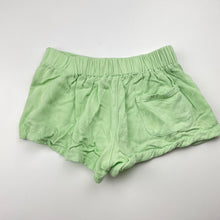 Load image into Gallery viewer, Girls Mango, green viscose shorts, elasticated, GUC, size 3,  