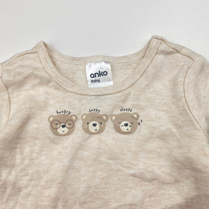 Unisex Anko, soft cotton bodysuit / romper, EUC, size 000,  
