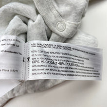 Load image into Gallery viewer, Unisex Carter&#39;s, grey marle cotton bodysuit / romper, EUC, size 0000,  