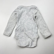 Load image into Gallery viewer, Unisex Carter&#39;s, grey marle cotton bodysuit / romper, EUC, size 0000,  