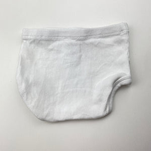 Unisex Baby Berry, ribbed organic cotton nappy cover, EUC, size 0000,  
