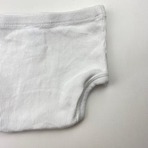 Unisex Baby Berry, ribbed organic cotton nappy cover, EUC, size 0000,  