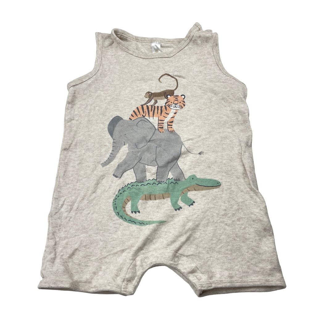 Unisex Dymples, organic cotton romper, GUC, size 1,  