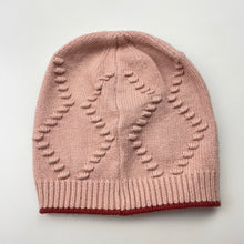 Load image into Gallery viewer, Girls Target, knit hat / beanie, embroidered flowers, EUC, size 1-3,  