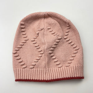 Girls Target, knit hat / beanie, embroidered flowers, EUC, size 1-3,  