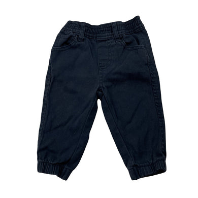 Boys DKNY, stretch cotton pants / bottoms, elasticated, GUC, size 00,  