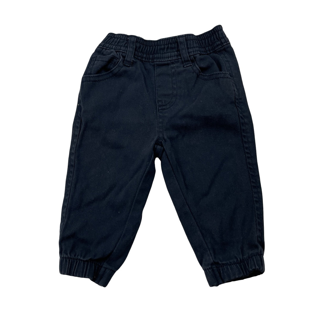 Boys DKNY, stretch cotton pants / bottoms, elasticated, GUC, size 00,  