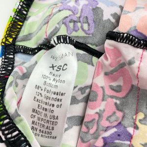 Girls WEISSMANN, colourful dance leggings / pants, EUC, size 4-5,  