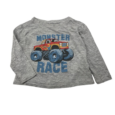 Boys Anko, long sleeve tee / top, monster truck, GUC, size 2,  