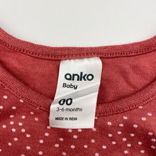 Load image into Gallery viewer, Unisex Anko, cotton bodysuit / romper, GUC, size 00,  