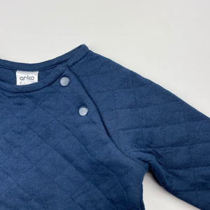 Unisex Anko, lightly quilted sweater / jumoper, EUC, size 00,  