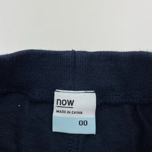 Load image into Gallery viewer, Boys NOW, vintage navy cotton pants / bottoms, elasticated, GUC, size 00,  