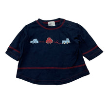 Load image into Gallery viewer, Boys NOW, vintage navy cotton long sleeve top, GUC, size 00,  