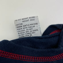 Load image into Gallery viewer, Boys NOW, vintage navy cotton long sleeve top, GUC, size 00,  
