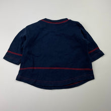 Load image into Gallery viewer, Boys NOW, vintage navy cotton long sleeve top, GUC, size 00,  