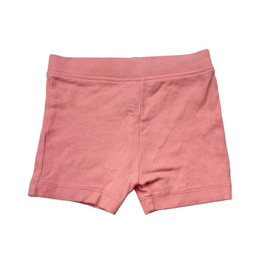 Girls Anko, pink ribbed bike shorts, EUC, size 1,  