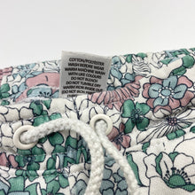 Load image into Gallery viewer, Girls Target, floral fleece-lined track pants, elasticated, FUC, size 1,  