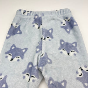 Unisex Baby Berry, fleece winter pyjama pants, foxes, FUC, size 1,  