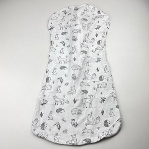 Unisex Anko, lightweight organic cotton swaddle sleeping bag, EUC, size 0000-000,  