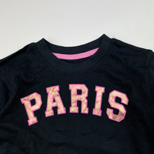 Load image into Gallery viewer, Girls Mango, black cotton long sleeve tee / top, EUC, size 2,  