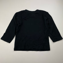 Load image into Gallery viewer, Girls Mango, black cotton long sleeve tee / top, EUC, size 2,  