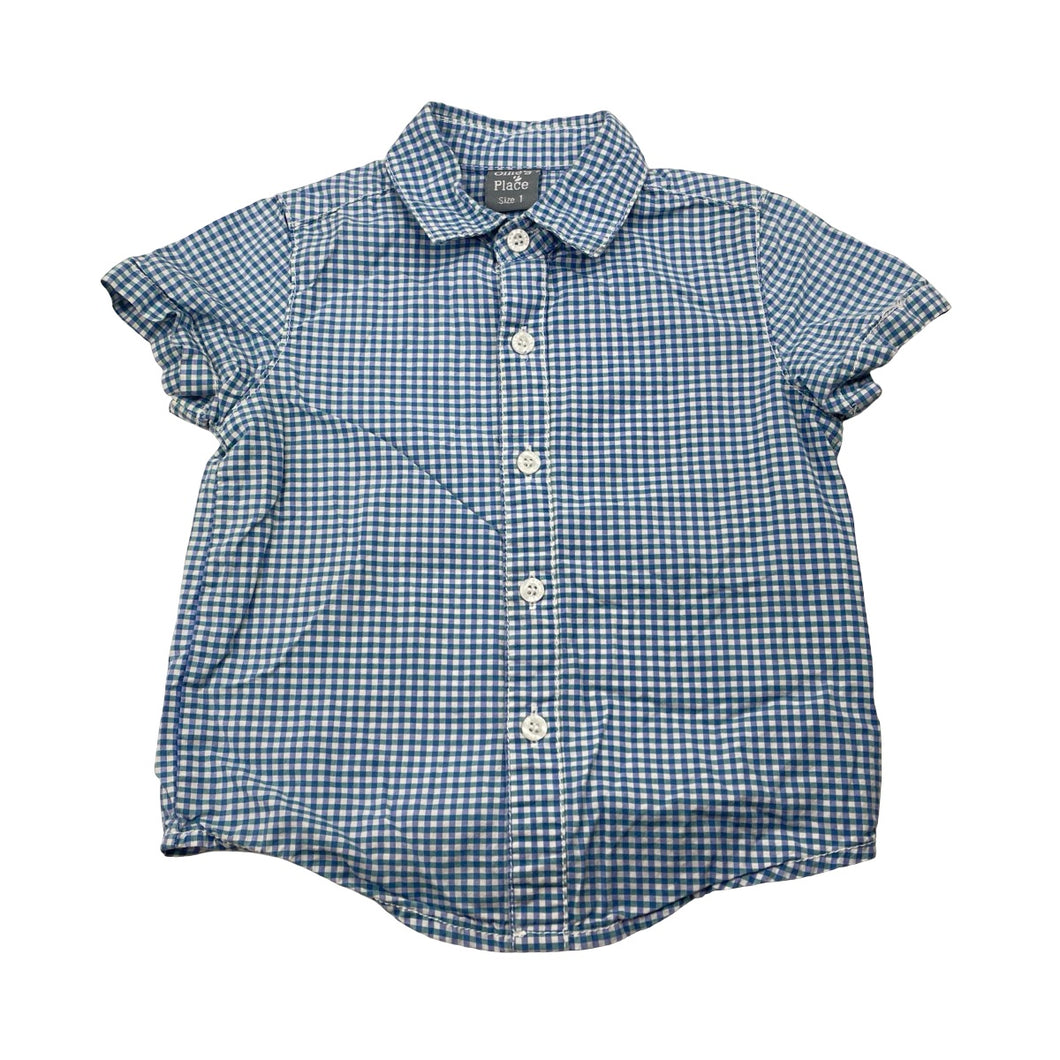 Boys Ollie's Place, lightweight cotton short sleeve shirt, GUC, size 1,  