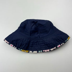 Girls Wavezone, reversible floral swim hat, GUC, size 6-8,  