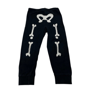 Unisex Brilliant Basics, stretchy pyjama pants, skeleton, FUC, size 2,  