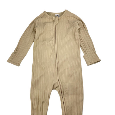 Unisex Target, ribbed organic cottonblend zip rompoer, EUC, size 1,  