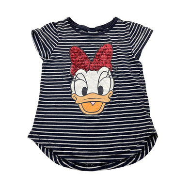 Girls Cotton On, Disney Daisy Duck tee / top, wash fade, FUC, size 5,  