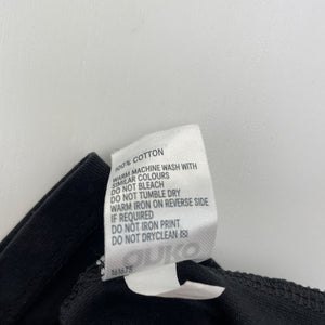Unisex Anko, black cotton te / top, EUC, size 6,  