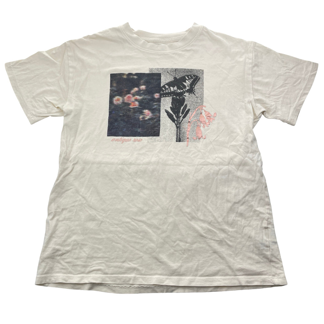 Girls KID, cotton tee / top, butterfly, GUC, size 12,  