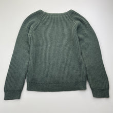 Load image into Gallery viewer, Boys Tilt, khaki ribbed knit sweater / jumper, armpit to armpit: 35cm, armpit to cuff: 33cm, EUC, size 7-8,  