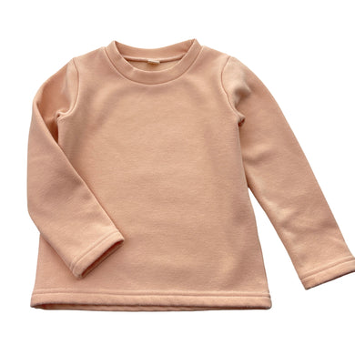 Girls pink, fleece-lined sweater / top, FUC, size 5,  