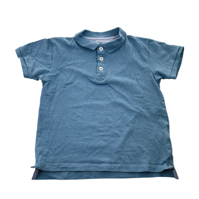 Boys ZY Collection, blue polo shirt top, GUC, size 7-8,  