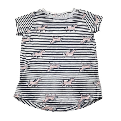 Girls Target, cotton pyjama tee / top, unicorns, GUC, size 10,  