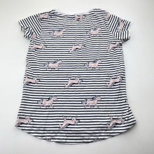 Load image into Gallery viewer, Girls Target, cotton pyjama tee / top, unicorns, GUC, size 10,  