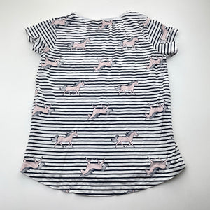 Girls Target, cotton pyjama tee / top, unicorns, GUC, size 10,  