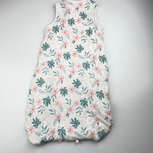 Load image into Gallery viewer, Girls Anko, wadded floral organic cotton sleeping bag, EUC, size 0000,  