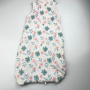 Girls Anko, wadded floral organic cotton sleeping bag, EUC, size 0000,  