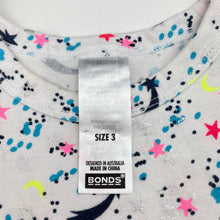 Load image into Gallery viewer, Girls Bonds, stretch cotton &amp; tulle dress, stars, EUC, size 3, L: 50cm